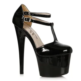 709-VENUS 7" Closed Toe Platform with T-Strap