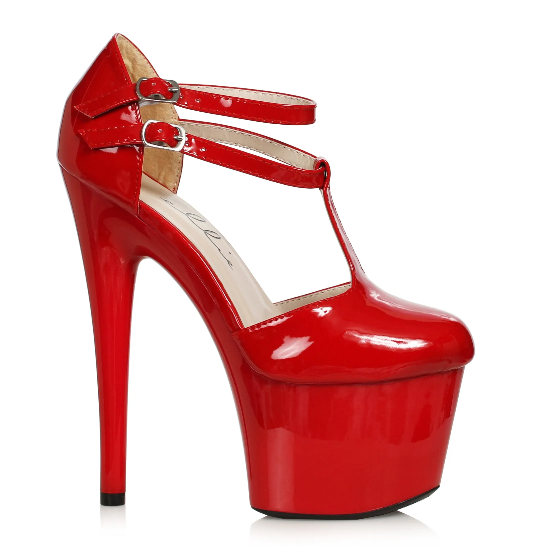 709-VENUS 7" Closed Toe Platform with T-Strap