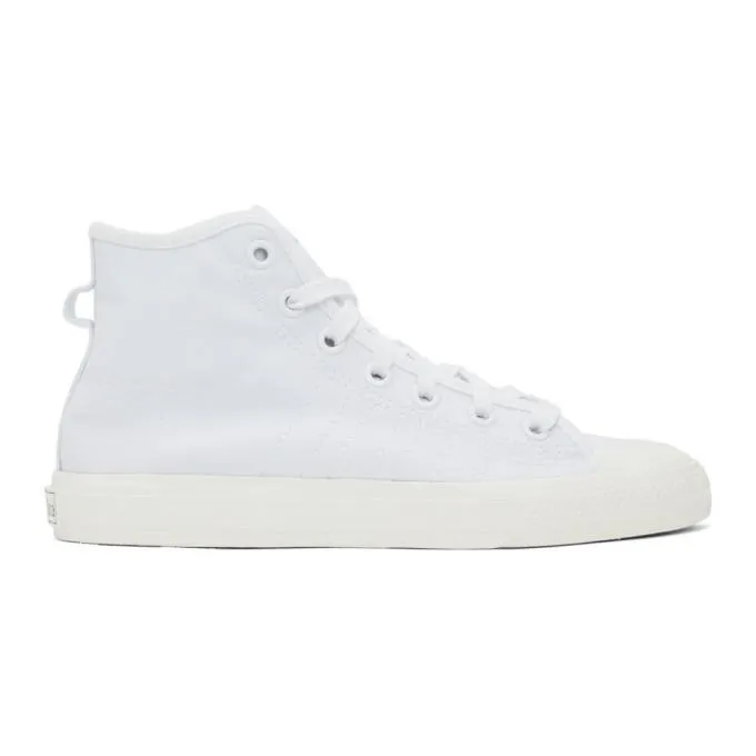 adidas Originals White Nizza RF Hi Sneakers