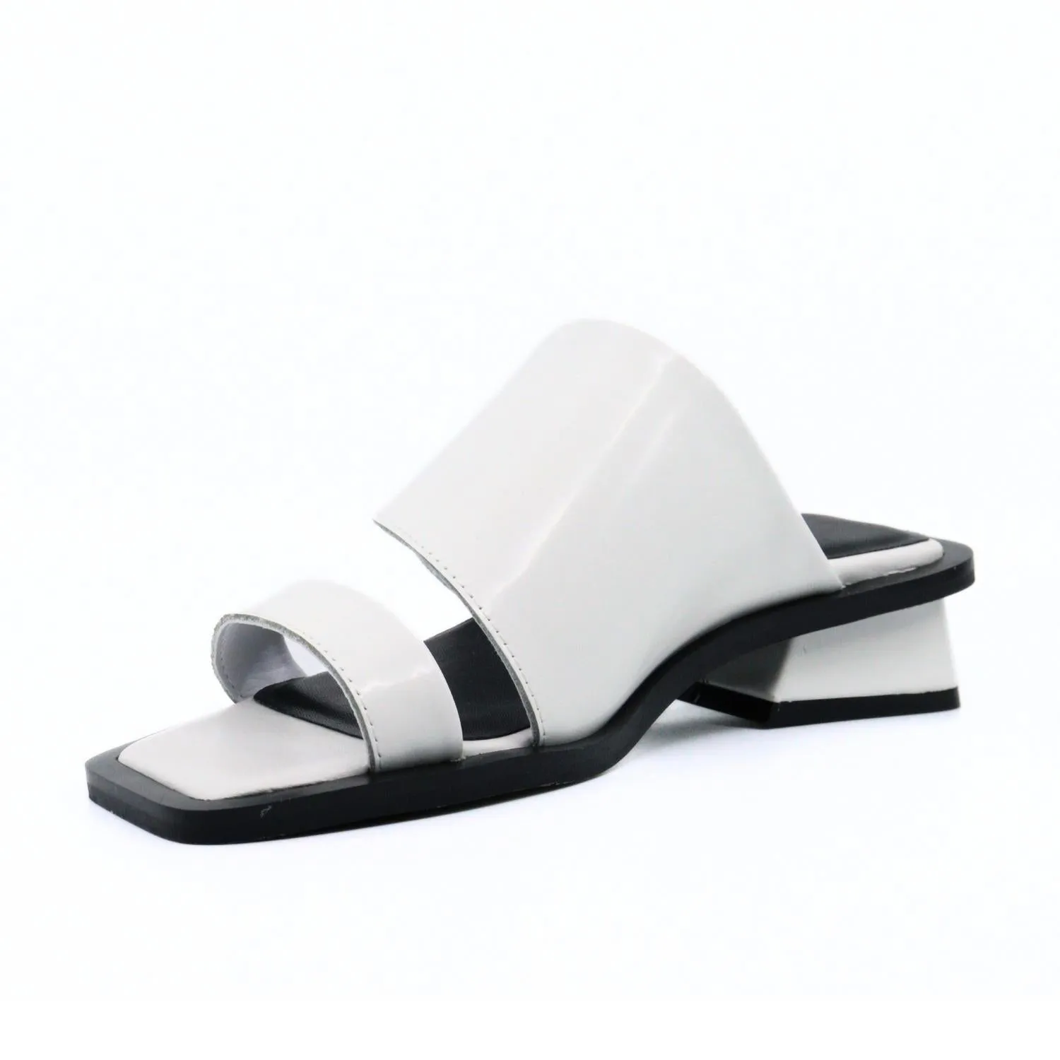All Black - Women's Angle Mule