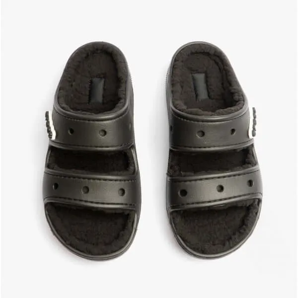 Crocs 207446-060 CLASSIC COZZZY Unisex Sliders Black