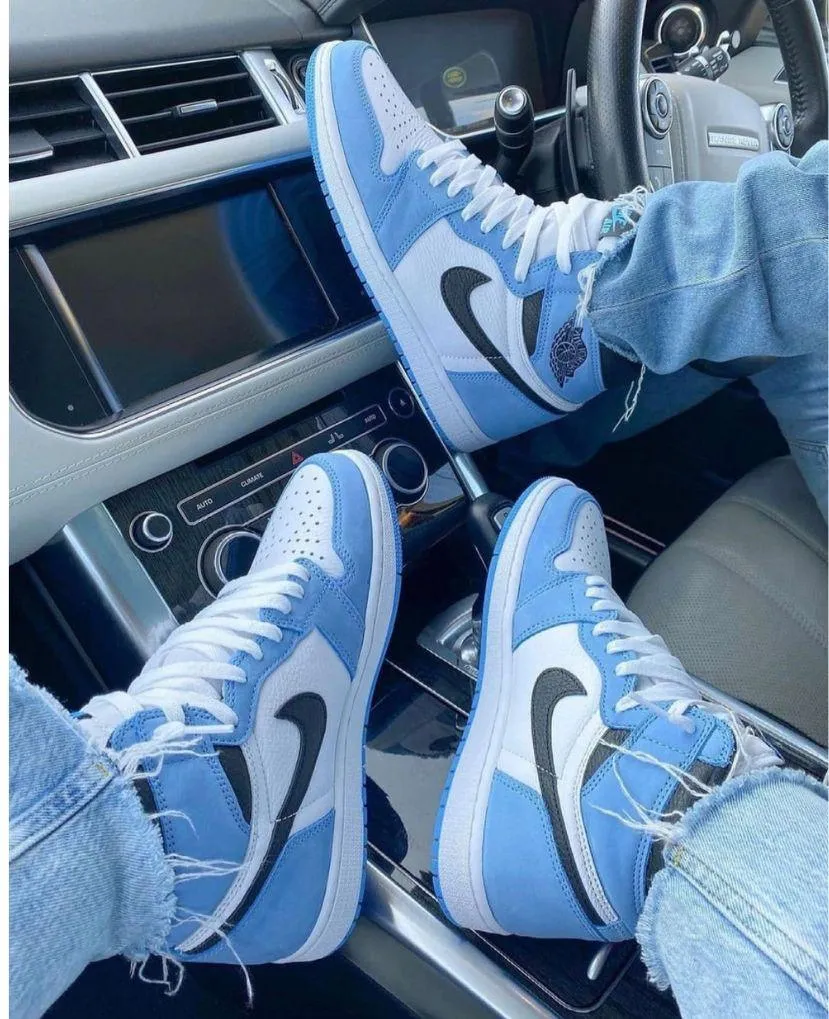 Custom Air Jordan 1 University Blue Sneakers