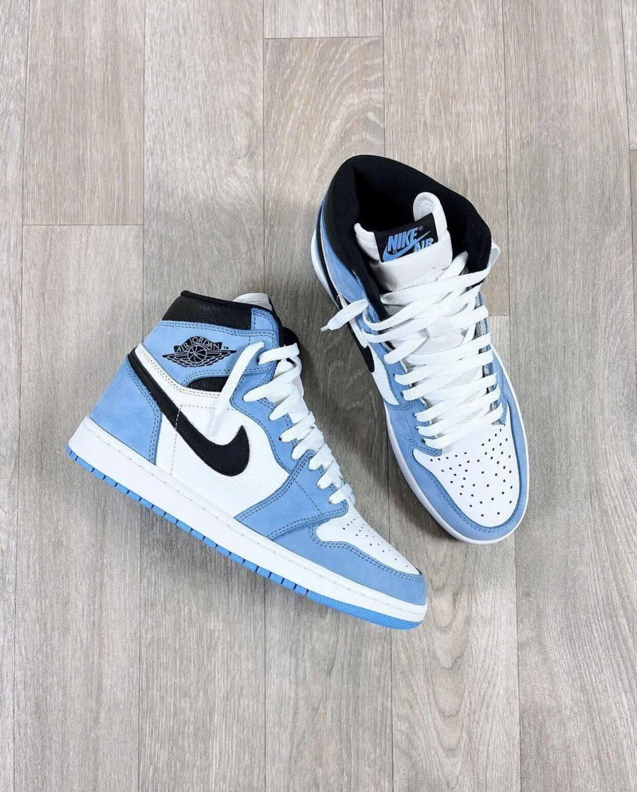 Custom Air Jordan 1 University Blue Sneakers