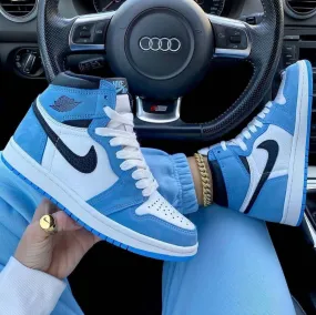 Custom Air Jordan 1 University Blue Sneakers
