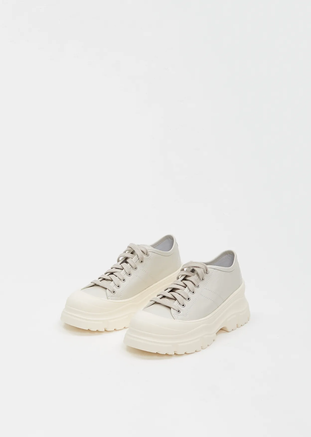 Feat Leather Sneakers — Cloud