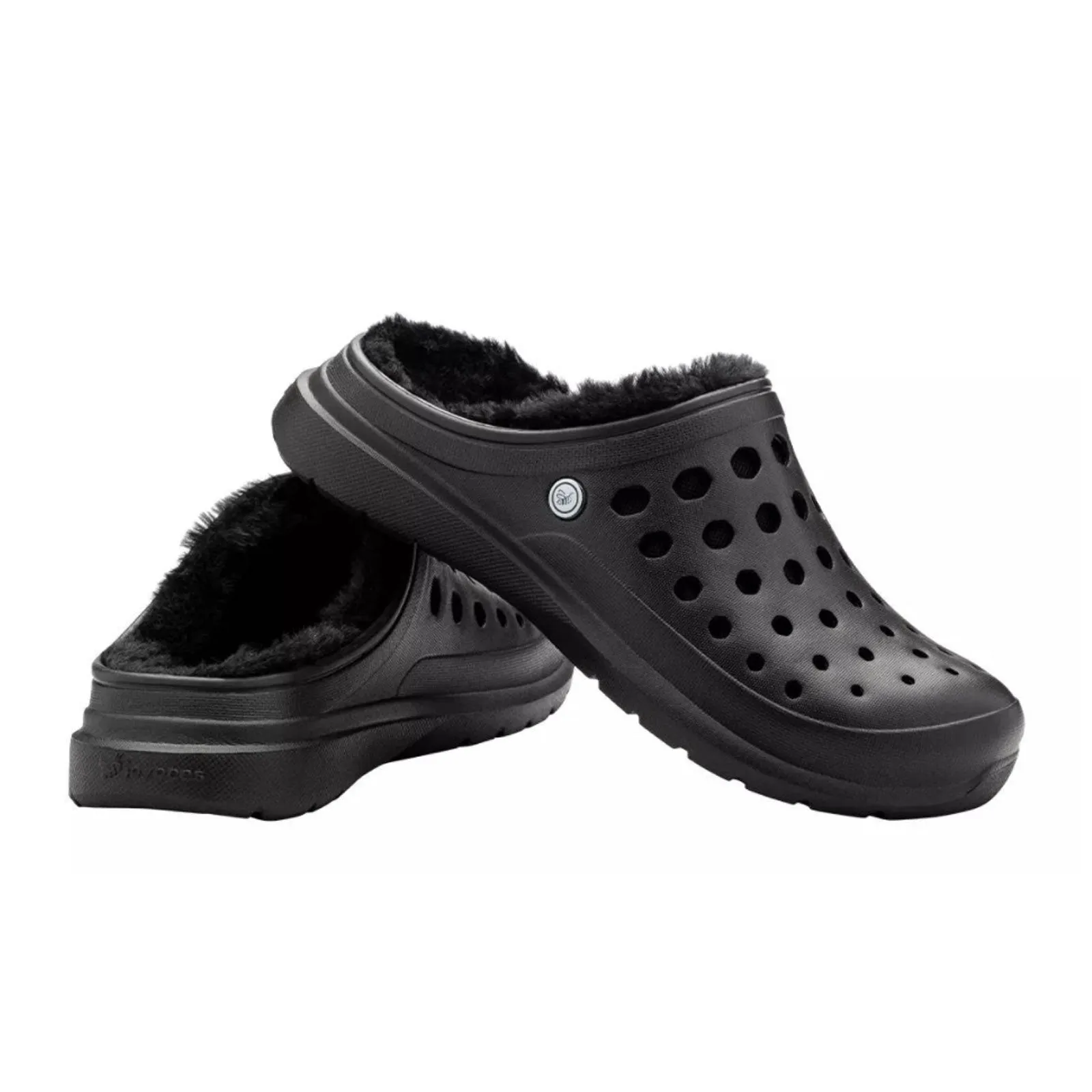 Joybees Cozy Lined Clog (Unisex) - Black/Black