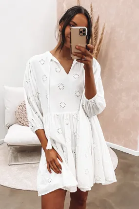 Megan Mini Dress White