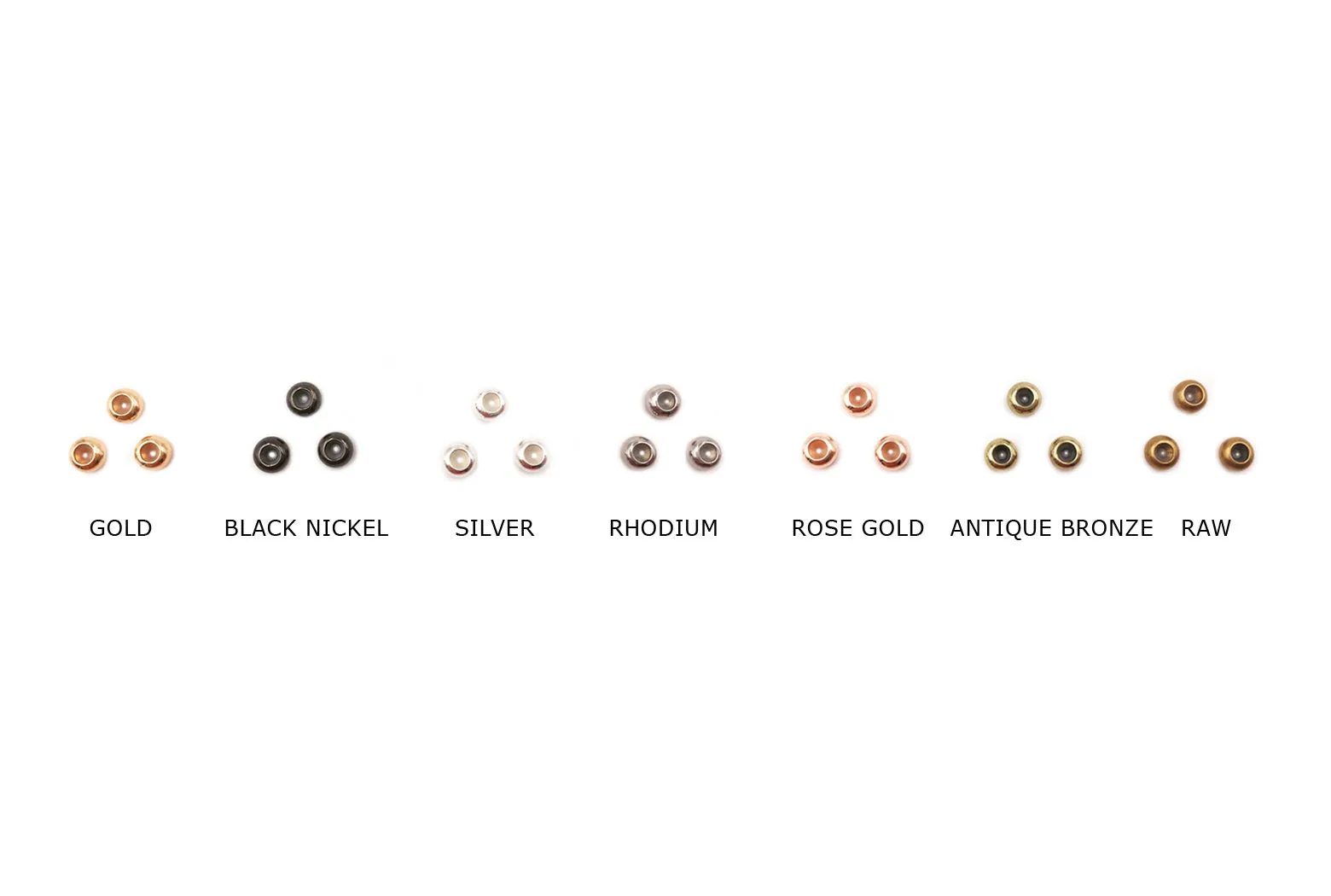 MP3678 Rubber Stopper Bead 4mm CHOOSE COLOR BELOW