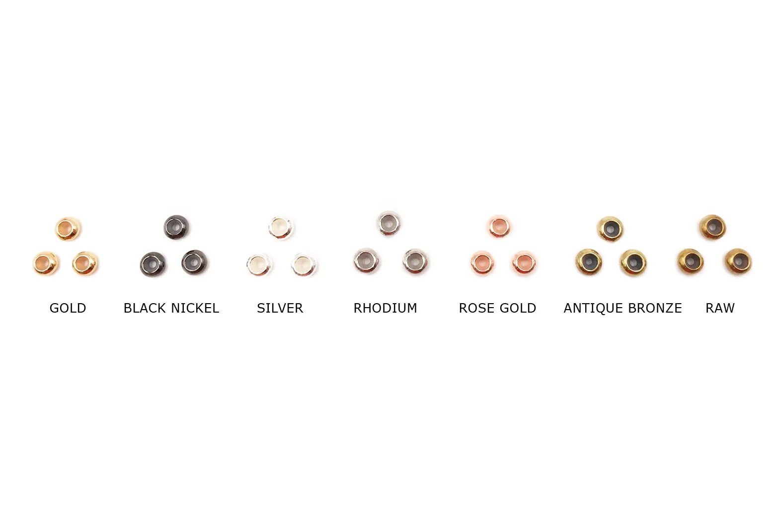 MP3679 Rubber Stopper Bead 6mm CHOOSE COLOR BELOW
