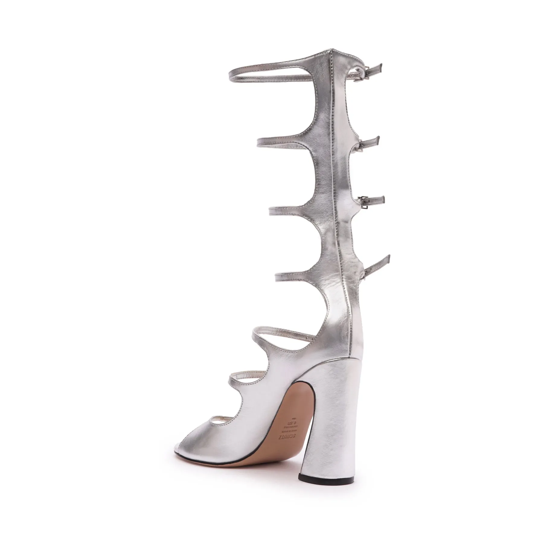 Roman Up Metallic Leather Sandal