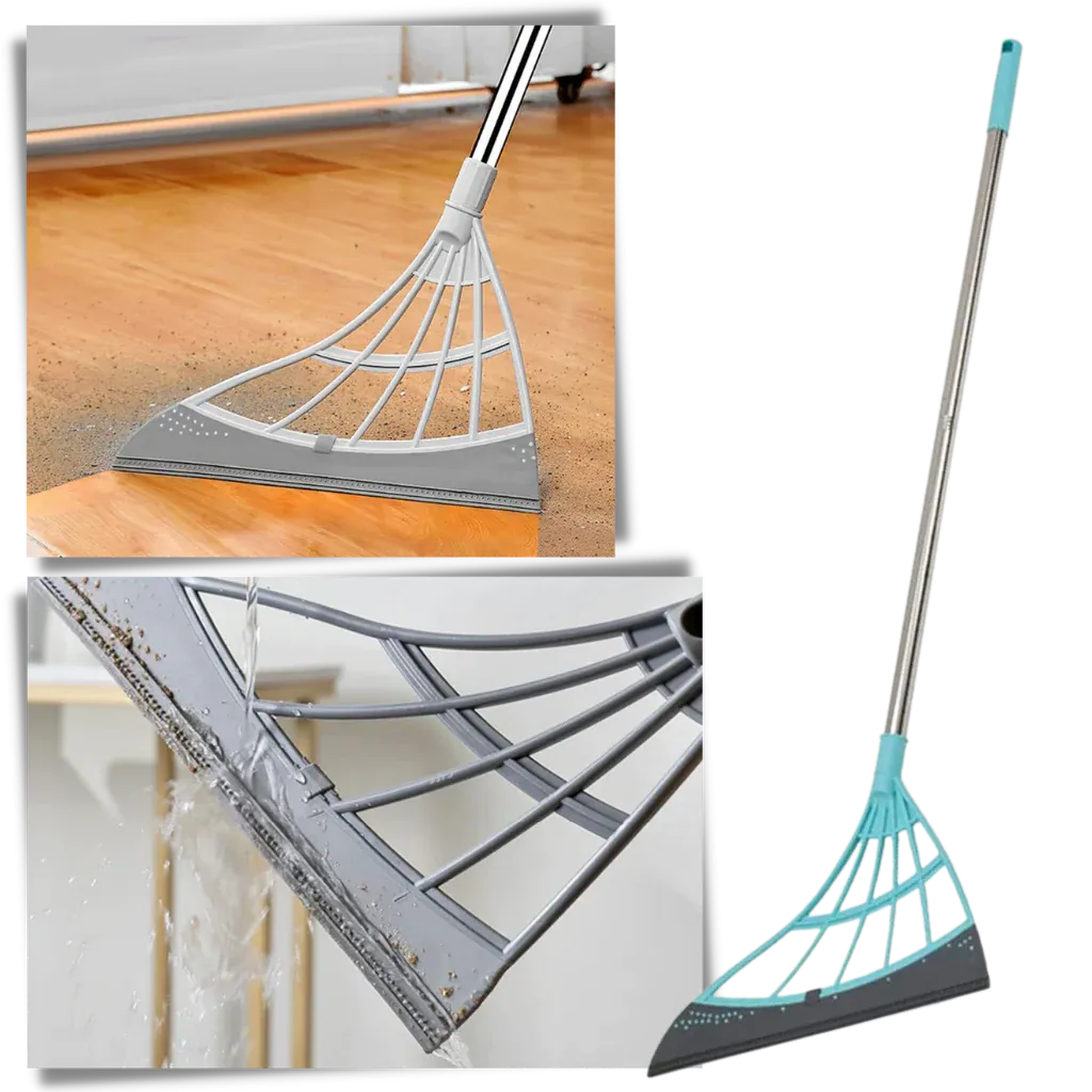 Telescopic rubber sweeper